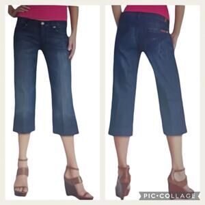 7 for All Mankind DOJO Cropped EUC Size 28 J357